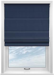 Devonshire, Denim - Twist&Fit Roman Blind